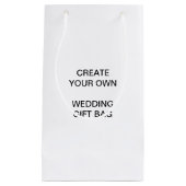 Stellen Sie Ihre eigene Hochzeits-kleine Kleine Geschenktüte (Vorderseite)
