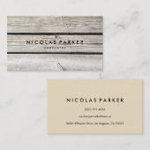 Stellen Sie Ihre eigene hölzerne Wand 2 her Visitenkarte (Vorne/Hinten)