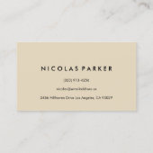 Stellen Sie Ihre eigene hölzerne Wand 2 her Visitenkarte (Rückseite)