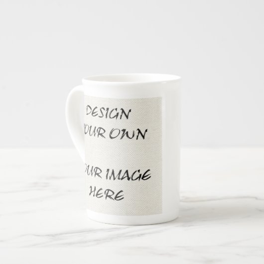 Stellen Sie Ihre eigene Knochen-China-Tasse her Porzellantasse (Vorderseite Links)