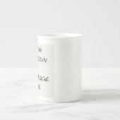 Stellen Sie Ihre eigene Knochen-China-Tasse her Porzellantasse (Vorderseite)