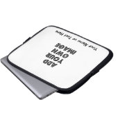 Stellen Sie Ihre eigene Laptop-Hülse her Laptopschutzhülle (Vorne Knopf)