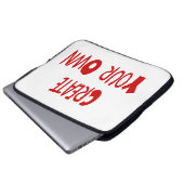 Stellen Sie Ihre eigene Laptop-Hülse her Laptopschutzhülle (Vorne Knopf)