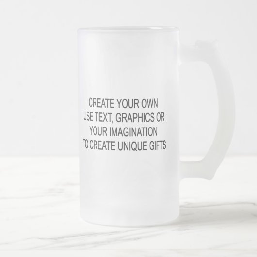 Stellen Sie Ihre eigene mattierte GlasTasse her Mattglas Bierglas (Rechts)