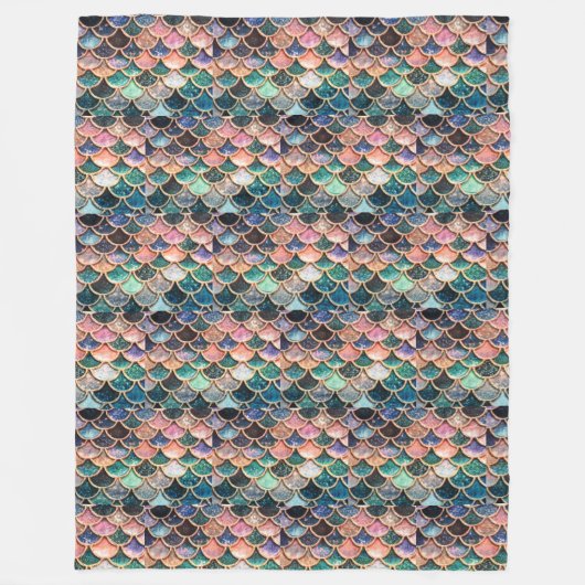 Stellen Sie Ihre eigene Meerjungfrauskalen Decke (Vorderseite)