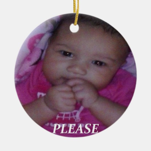 Stellen Sie Ihre eigene personalisierte Keramikornament (Vorne)