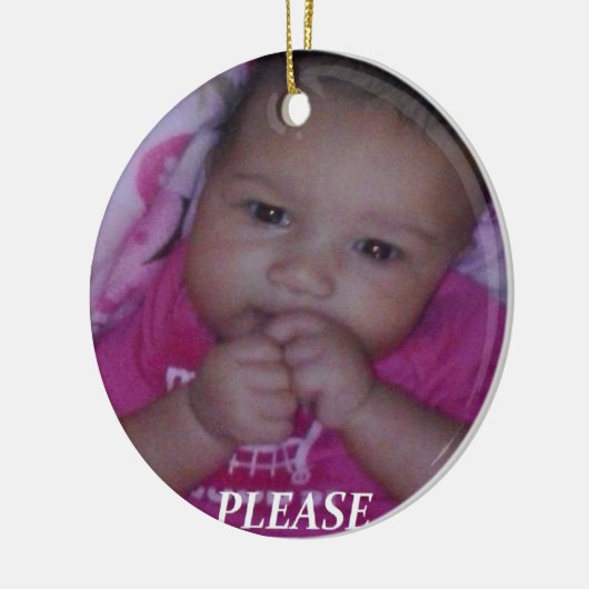 Stellen Sie Ihre eigene personalisierte Keramikornament (Links)