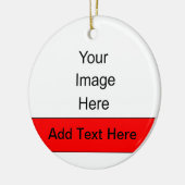 Stellen Sie Ihre eigene personalisierte Verzierung Keramik Ornament (Links)