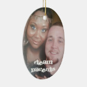 Stellen Sie Ihre eigene #TeamParents Keramik Ornament (Rechts)