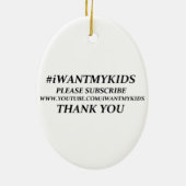 Stellen Sie Ihre eigene #TeamParents Keramik Ornament (Hinten)