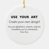 Stellen Sie Ihre eigenen Dekorationen benutzen Keramikornament (Hinten)