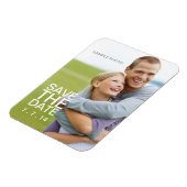 Stellen Sie Ihre eigenen Foto-Save the Date Magnet (Linke Seite)