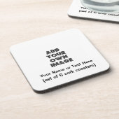 Stellen Sie Ihre eigenen kundenspezifischen Untersetzer (Linke Seite)