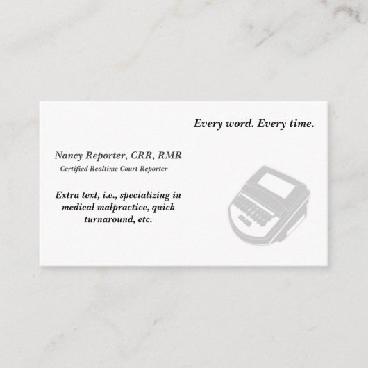 Stellen Sie Ihre eigenen Visitenkarte (Vorderseite)