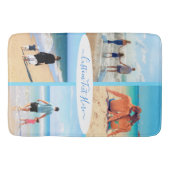 Stellen Sie Ihre Foto Collage Bath Mat mit Textnam Badematte (Vorderseite)