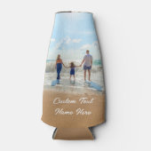 Stellen Sie Ihre Foto Flasche Cooler mit Text ein. Flaschenkühler (Vorderseite)