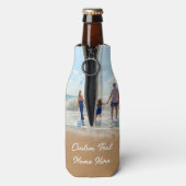 Stellen Sie Ihre Foto Flasche Cooler mit Text ein. Flaschenkühler (Flasche Rückseite)