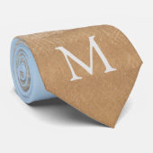 Stellen Sie Ihre Foto- und Letter-Monogram-Nacktve Krawatte (Gerollt)