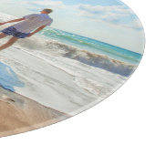 Stellen Sie Ihre Foto-Vorgabe mit Text ein. Schneidebrett (Ecke)