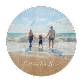 Stellen Sie Ihre Foto-Vorgabe mit Text ein. Schneidebrett (Vorderseite)