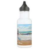 Stellen Sie Ihre Foto-Wasserflasche mit Textname e Edelstahlflasche (Rechts)