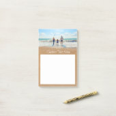 Stellen Sie Ihre Fotos Notizen mit Text ein. (Auf Schreibtisch)