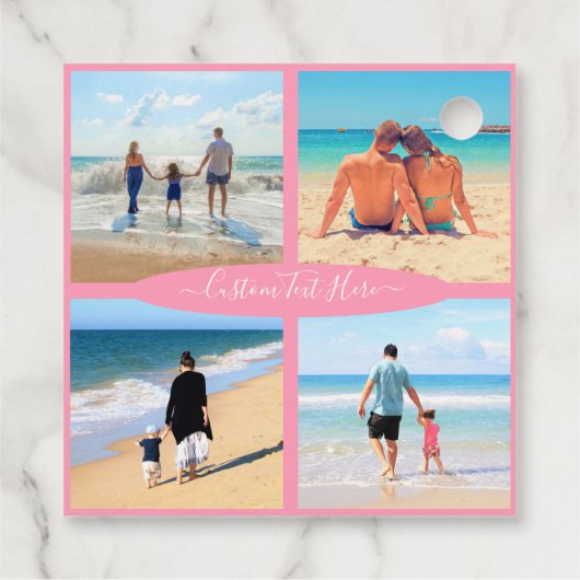 Stellen Sie Ihre Geschenktasten mit Text benutzerd Geschenkanhänger (Rückseite)