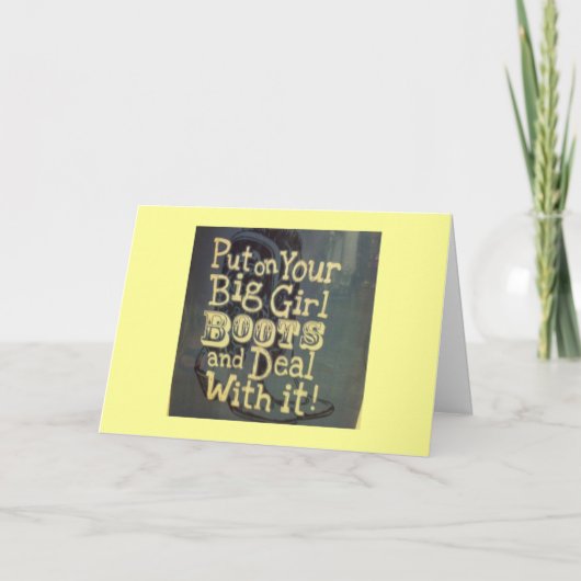 STELLEN SIE IHRE GROSSEN MÄDCHEN EIN/BEHANDELN MIT KARTE (Vorderseite)