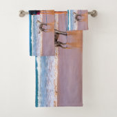 Stellen Sie Ihre Haustiere Foto Badetücher mit Tex Badhandtuch Set (Insitu)