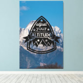 Stellen Sie Ihre Höhe ein Leinwanddruck (Insitu (Holzboden))