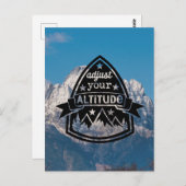 Stellen Sie Ihre Höhe ein Postkarte (Vorne/Hinten)