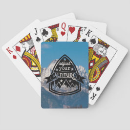 Stellen Sie Ihre Höhe ein Spielkarten