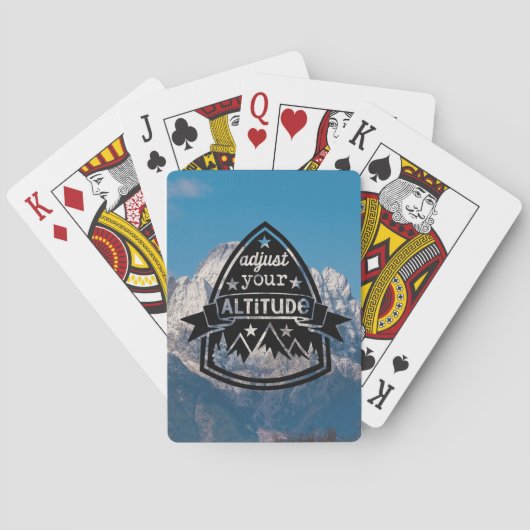 Stellen Sie Ihre Höhe ein Spielkarten (Rückseite)