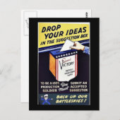 Stellen Sie Ihre Ideen im Vorschlagskasten ein Postkarte (Vorne/Hinten)
