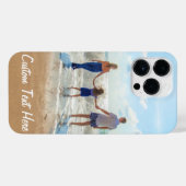 Stellen Sie Ihre iPhone-Hülle im Foto mit Text ein iPhone Hülle (Rückseite (Horizontal))