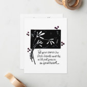 Stellen Sie Ihre Karten in Gottes Hand - Kunst der (Vorderseite/Rückseite Beispiel)