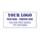 Stellen Sie Ihre Logo-Adresse selbst-farbige Brief Permastempel (Design)