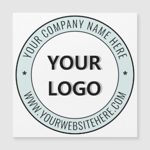 Stellen Sie Ihre Logo- und Text-Magnetkarte ein. Magnetkarte