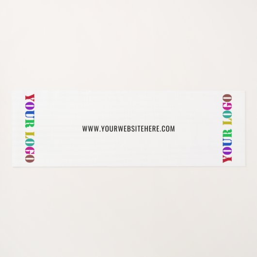 Stellen Sie Ihre Logo- und Text-Yoga-Mat-Werbung e Yogamatte (Rückseite (Horizontal))