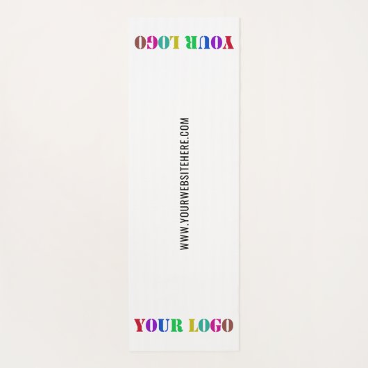 Stellen Sie Ihre Logo- und Text-Yoga-Mat-Werbung e Yogamatte (Rückseite)