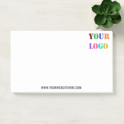 Stellen Sie Ihre Logos und Textwerbungsunterlagen  Post-it Klebezettel (Büro)
