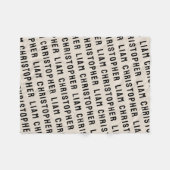 Stellen Sie Ihre neugeborene Personalisierte Name Fleecedecke (Vorderseite (Horizontal))