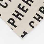 Stellen Sie Ihre neugeborene Personalisierte Name Fleecedecke (Ecke)