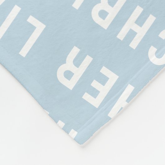 Stellen Sie Ihre neugeborene Personalisierte Name Fleecedecke (Ecke)