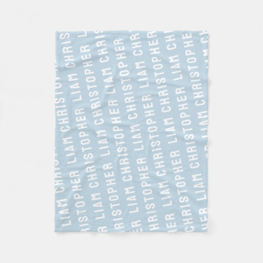 Stellen Sie Ihre neugeborene Personalisierte Name Fleecedecke (Vorderseite)