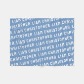 Stellen Sie Ihre neugeborene Personalisierte Name Fleecedecke (Vorderseite (Horizontal))