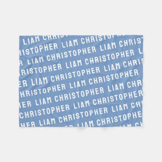 Stellen Sie Ihre neugeborene Personalisierte Name Fleecedecke (Vorderseite (Horizontal))