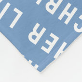 Stellen Sie Ihre neugeborene Personalisierte Name Fleecedecke (Ecke)