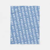 Stellen Sie Ihre neugeborene Personalisierte Name Fleecedecke (Vorderseite)