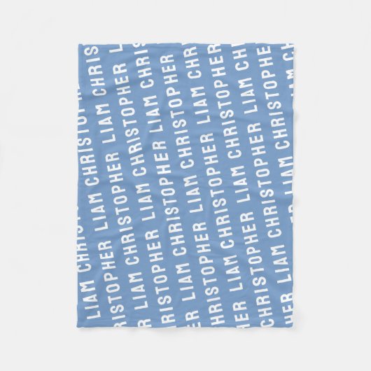 Stellen Sie Ihre neugeborene Personalisierte Name Fleecedecke (Vorderseite)
